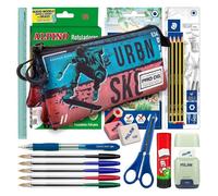 Estuche Triple Karactermania PRODG Portatodo Urbansk8 con Material Escolar
