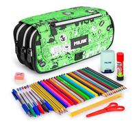 Estuche Triple Milan Tandem con Material Escolar Incluido