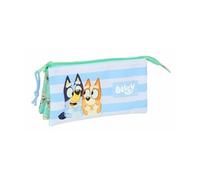 Estuche Triple SAFTA Bluey (22 x 12 x 3 cm)