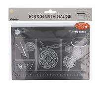 Estuche Tulip con regla y accesorios de ganchillo marrón - 1 unidad