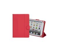 Estuche universal - RIVACASE - 10 pulgadas - Rojo - Cuero PU - Microfibra