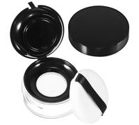 Estuche Vacío para Polvos Sueltos y Transparente, Portátil de 15g | Esponja, Espejo y Aplicador Incluidos, para Retoques al Viaje y Control de Derrames