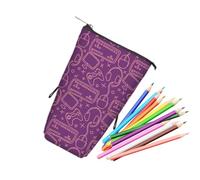 Estuche Vertical Para Lápices Almacenaje Con Cremallera Suave Retráctil