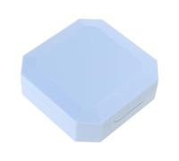 Estuche y herramienta de extracción de lentes de goma de tamaño compacto, fácil de transportar, aplica contactos de forma segura, soporte de viaje, Blue