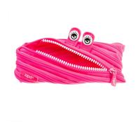 Estuche ZIPIT Monster para ni as. Capacidad para 30 bol grafos. Lavable a m quina. Con una sola cremallera larga! Rosa.