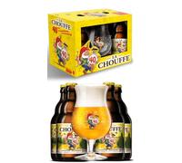 Estuches de Cerveza para Regalar | Pack Cervezas Chouffe con vaso - Regala cerveza Chouffe - Regalos Originales - Regalos de Cervezas - Regalos cerveceros