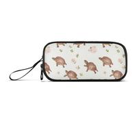 Estuches de gran capacidad para estudiantes, estuche grande para la escuela, portátil, dulce caja oriental, tortuga, reptil, blanco_3