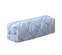 Estuches para lápices, estuche para marcadores con cremallera, bolsa de almacenamiento de lápices de viaje, cosméticos, bolsa organizadora para estudiantes, adultos, adolescentes y niños (M-azul)