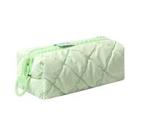 Estuches para lápices, estuche para marcadores con cremallera, bolsa de almacenamiento de lápices de viaje, cosméticos, bolsa organizadora para estudiantes, adultos, adolescentes y niños (L-verde)