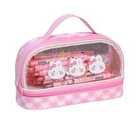 Estuches para lápices, estuche transparente para marcadores con cremallera, bolsa de almacenamiento para lápices, bolsa de maquillaje de viaje, organizador para estudiantes, adultos, adolescentes y