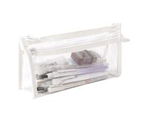 Estuches para lápices, estuche transparente para marcadores con cremallera, bolsa de almacenamiento para lápices, bolsa de maquillaje de viaje, organizador para estudiantes, adultos, adolescentes y