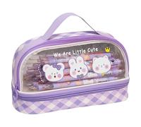 Estuches para lápices, estuche transparente para marcadores con cremallera, bolsa de almacenamiento para lápices, bolsa de maquillaje de viaje, organizador para estudiantes, adultos, adolescentes y