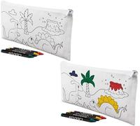 Estuches para pintar con 4 ceras de colores. Detalles infantiles para colegios, guarderías. Dibujo Dinosaurios, regalos para cumpleaños niños (30)