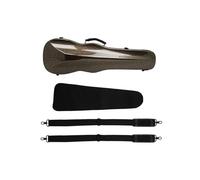 Estuches Para Violín Estuche for violín 4/4 3/4, caja triangular de fibra de carbono, mochila portátil con doble correa for el hombro, estuche triangular con higrómetro Para La Protección De Violines