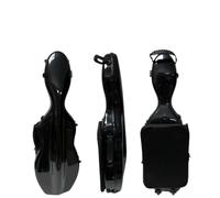 Estuches Para Violín Estuche rígido for violín 4/4 con bolsa de música/ruedas, estuche for violín, mochila, estuche for violín con doble hombro Para La Protección De Violines(Black)