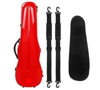 Estuches Para Violín Funda de violín 4/4, funda de violín de fibra de carbono superligera, resistente al desgaste, resistente a la compresión, correa de hombro, piezas de higrómetro Para La Protección
