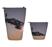 Estuches Portalapices Avión De La Segunda Guerra Mundial Bolsa De Lápiz Multifuncional Estuches Para Bolígrafos Personalizado Caja De Almacenamiento Para Adultos, Niñas, Escuela