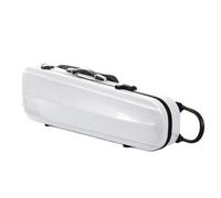 Estuches y fundas para instrumentos de cuerda Estuche Para Violín Tamaño 4/4 Blanco/Negro Fibra De Carbono Híbrida Disponible Con Bolsa De Música Con Bloqueo De Código(White)