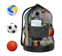 Estuco de fútbol - Equipo de fútbol Duffle, Empujador y bolsa de tacos | Portador de equipo deportivo compacto impermeable con bolsillo de malla ventilado, bolsa de kit, b