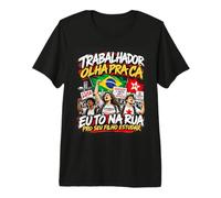 Estudantes Com Lula 13 PT Brasil Política Universitaria Camiseta Premium