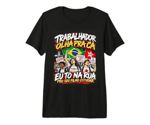 Estudantes Com Lula 13 PT Brasil Política Universitaria Camiseta Premium