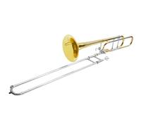 Estudiante Bb Tono Tenor Cambio De Tono Trombón B Plano A F Trombón Deslizante De Cobre Blanco Instrumento Con Estuche Trombón Para Principiantes