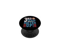 Estudiante de béisbol de Tercer Grado Batter Up Regreso a PopSockets PopGrip Adhesivo