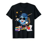 Estudiante de Billar Rainbow goteando Jugador de Regreso a la Escuela Camiseta