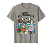 Estudiante de geografía Perezoso de 4to Grado Que aplasta Lentamente Gaviota Camiseta