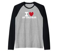 Estudiante de matemáticas Ap Cálculo Profesor Divertido I Love Ap Cálculo Camiseta Manga Raglan