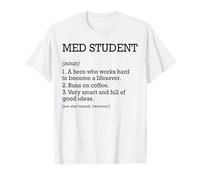 Estudiante de Medicina Definición de Trabajo Personalizado Estudiante Camiseta