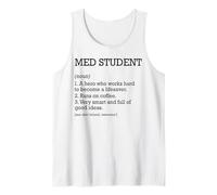 Estudiante de Medicina Definición de Trabajo Personalizado Estudiante Camiseta sin Mangas