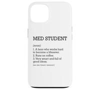 Estudiante de Medicina Definición de Trabajo Personalizado Estudiante Carcasa para iPhone 13