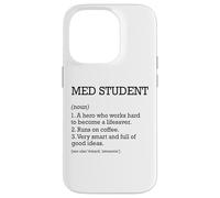 Estudiante de Medicina Definición de Trabajo Personalizado Estudiante Carcasa para iPhone 14 Pro
