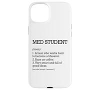 Estudiante de Medicina Definición de Trabajo Personalizado Estudiante Carcasa para iPhone 15 Plus