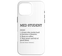 Estudiante de Medicina Definición de Trabajo Personalizado Estudiante Carcasa para iPhone 16 Pro MAX