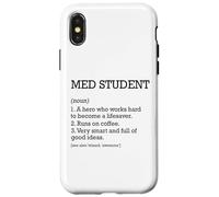 Estudiante de Medicina Definición de Trabajo Personalizado Estudiante Carcasa para iPhone X/XS