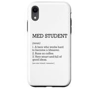 Estudiante de Medicina Definición de Trabajo Personalizado Estudiante Carcasa para iPhone XR