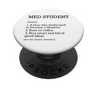 Estudiante de Medicina Definición de Trabajo Personalizado Estudiante PopSockets PopGrip Adhesivo
