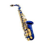 estudiante de saxofón Instrumento De Viento De Saxofón Alto Eb, Instrumento De Saxofón Profesional E-plano De Latón, 802 Teclas Tipo A, Conjunto Completo De Accesorios (Color : Blue)