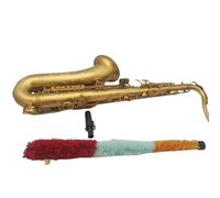 estudiante de saxofón Material Del Cuerpo Latón Tenor Laca Dorada Saxofón Tenor Profesional Con Estuche Cañas Cuello Boquilla (Color : Leather bag)