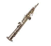estudiante de saxofón Saxofón Agudo B Plano Latón Lacado Oro Instrumento Musical Profesional Con Estuche Boquilla Conjunto De Accesorios (Color : Red Brown)