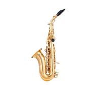 estudiante de saxofón Saxofón Agudo Bb Latón Dorado Y Negro Niquelado Cuello Curvo Si-plano Saxofón Saxophone Instrumento Musical (Color : Gold Sax)