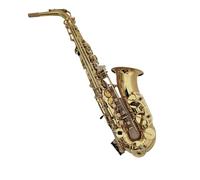 estudiante de saxofón Saxofón Alto Eb Instrumento Musical Profesional, Lacado Dorado, Chapado En Latón, Con Estuche (Color : Light yellow)