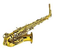 estudiante de saxofón Saxofón Alto Eb Latón Chapado Profesional Con Estuche Boquilla (Color : Light Grey)