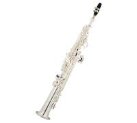 estudiante de saxofón Saxofón Soprano Plateado En B Plano Para Principiantes Saxofón De Calificación Profesional Instrumento De Viento Saxofón