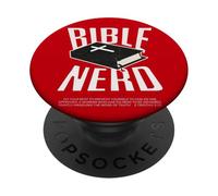 Estudiante de Teología Cristiana Nerd Biblia Espíritu Santo PopSockets PopGrip Adhesivo