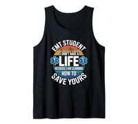 Estudiante EMT aprendiendo a Salvar la Tuya ilustración Camiseta sin Mangas