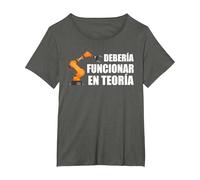 Estudiantes Automatización Engineering Ingeniero Re Robots Camiseta, Mujer Tallas Grandes, Asfalto, 4XL Grande