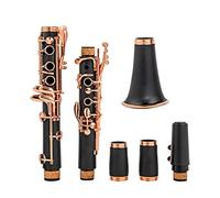 estudiantes clarinete Clarinete Bb Laca Oro Rosa 17 Teclas Sib Klarnet Black Tune B Clarinete Profesional Clarinete